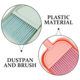 Mini Broom and Dustpan Set, 2-Pack , PP Material for Easy Cleaning - Rear View