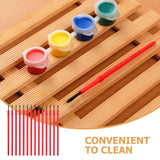 100Pcs Multi-Needle Nylon Paint Brushes Set for Students, Fine Detail Work and Art Projects