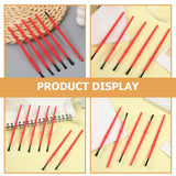 100Pcs Multi-Needle Nylon Paint Brushes Set for Students, Fine Detail Work and Art Projects - 45-Degree Angle
