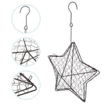 Iron Wire Wall Planter Hanging Basket Decorative Flower Pot Holder Space Saving for Indoor Outdoor Use 1 Pc