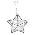 Iron Wire Wall Planter Hanging Basket Decorative Flower Pot Holder Space Saving for Indoor Outdoor Use 1 Pc