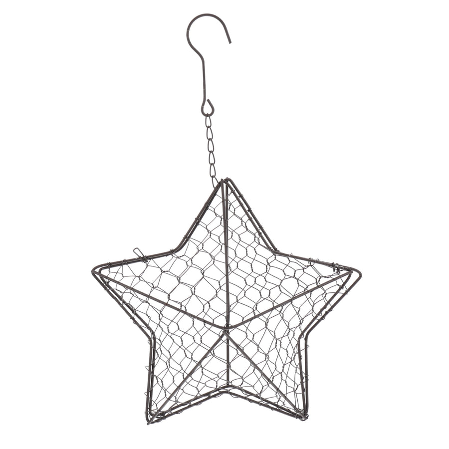 Iron Wire Wall Planter Hanging Basket Decorative Flower Pot Holder Space Saving for Indoor Outdoor Use 1 Pc