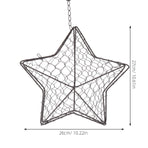 Iron Wire Wall Planter Hanging Basket Decorative Flower Pot Holder Space Saving for Indoor Outdoor Use 1 Pc