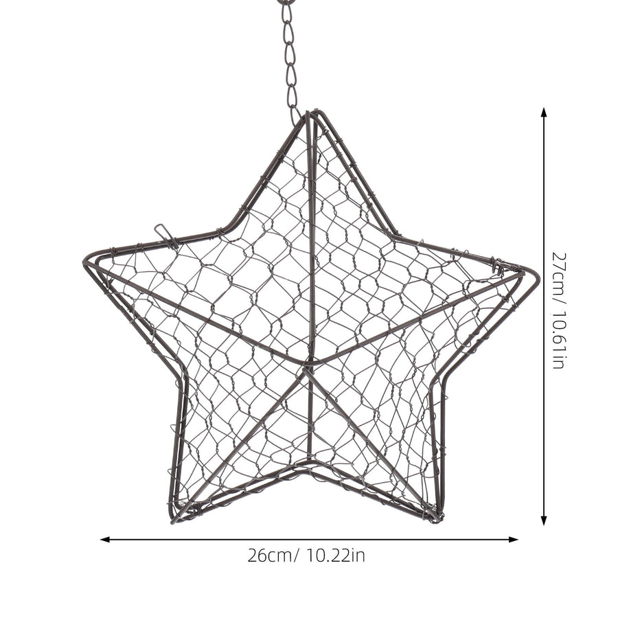 Iron Wire Wall Planter Hanging Basket Decorative Flower Pot Holder Space Saving for Indoor Outdoor Use 1 Pc