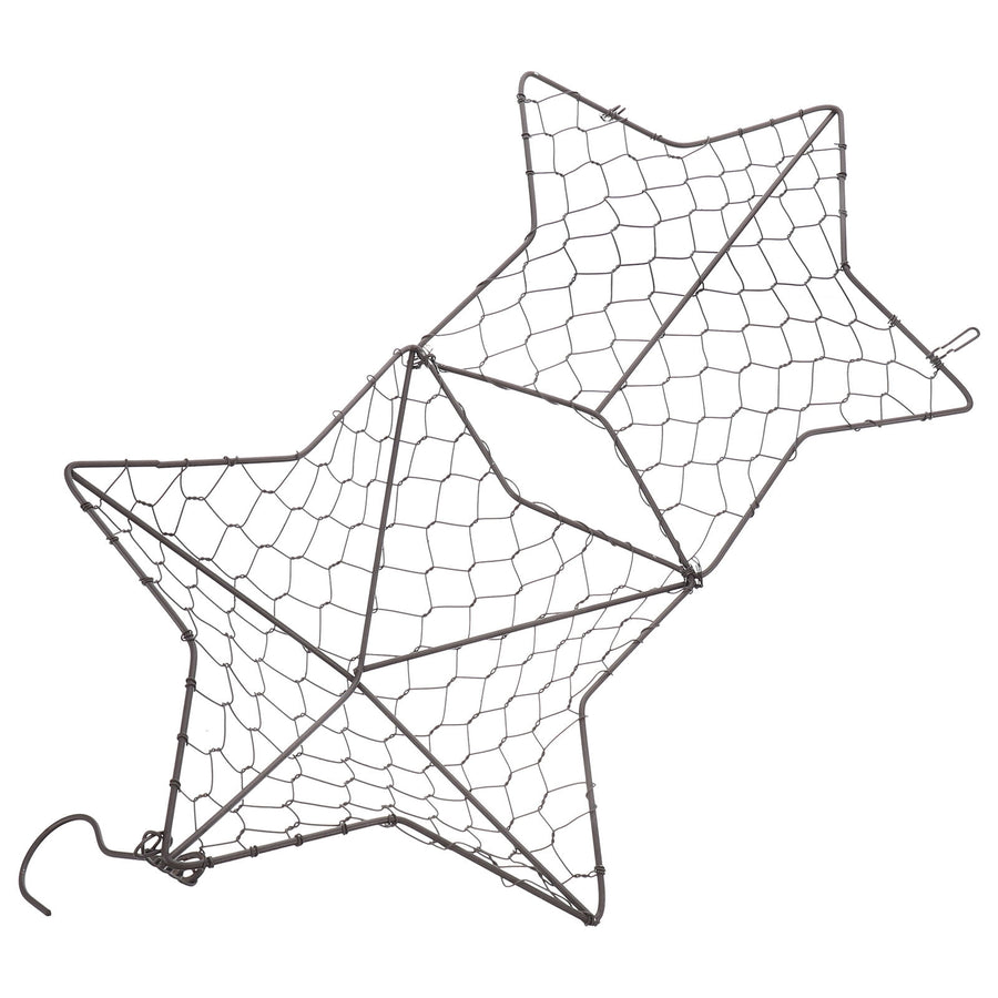 Iron Wire Wall Planter Hanging Basket Decorative Flower Pot Holder Space Saving for Indoor Outdoor Use 1 Pc