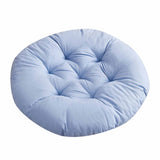 Round Seat Cushion Chair Pads for Kitchen Dining Chairs, Soft Comfort Chair Mat Pillow Cushions for Office Desk Living Room 16 Blue - Front View