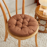 Round Seat Cushion Chair Pads for Kitchen Dining Chairs, Soft Comfort Chair Mat Pillow Cushions for Office Desk Living Room 16 Coffee