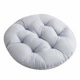 Round Seat Cushion Chair Pads for Kitchen Dining Chairs, Soft Comfort Chair Mat Pillow Cushions for Office Desk Living Room 16 Gray - Front View