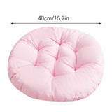 Round Seat Cushion Chair Pads for Kitchen Dining Chairs, Soft Comfort Chair Mat Pillow Cushions for Office Desk Living Room 16 Yellow - Side View