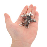 100Pcs Stainless Steel Metal Wire Fence Clips for Quick and Easy Installation Fixing Accessories - 45-Degree Angle
