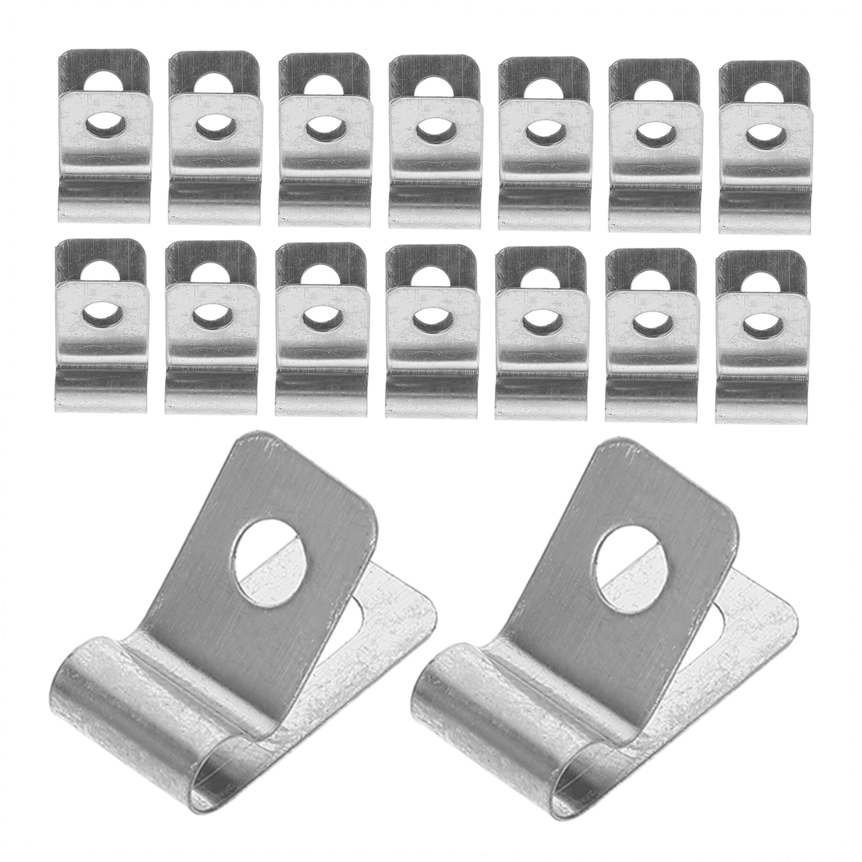 100Pcs Stainless Steel Metal Wire Fence Clips for Quick and Easy Installation Fixing Accessories
