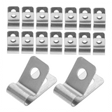 100Pcs Stainless Steel Metal Wire Fence Clips for Quick and Easy Installation Fixing Accessories - Close-Up Angle