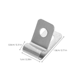 100Pcs Stainless Steel Metal Wire Fence Clips for Quick and Easy Installation Fixing Accessories - Low Angle