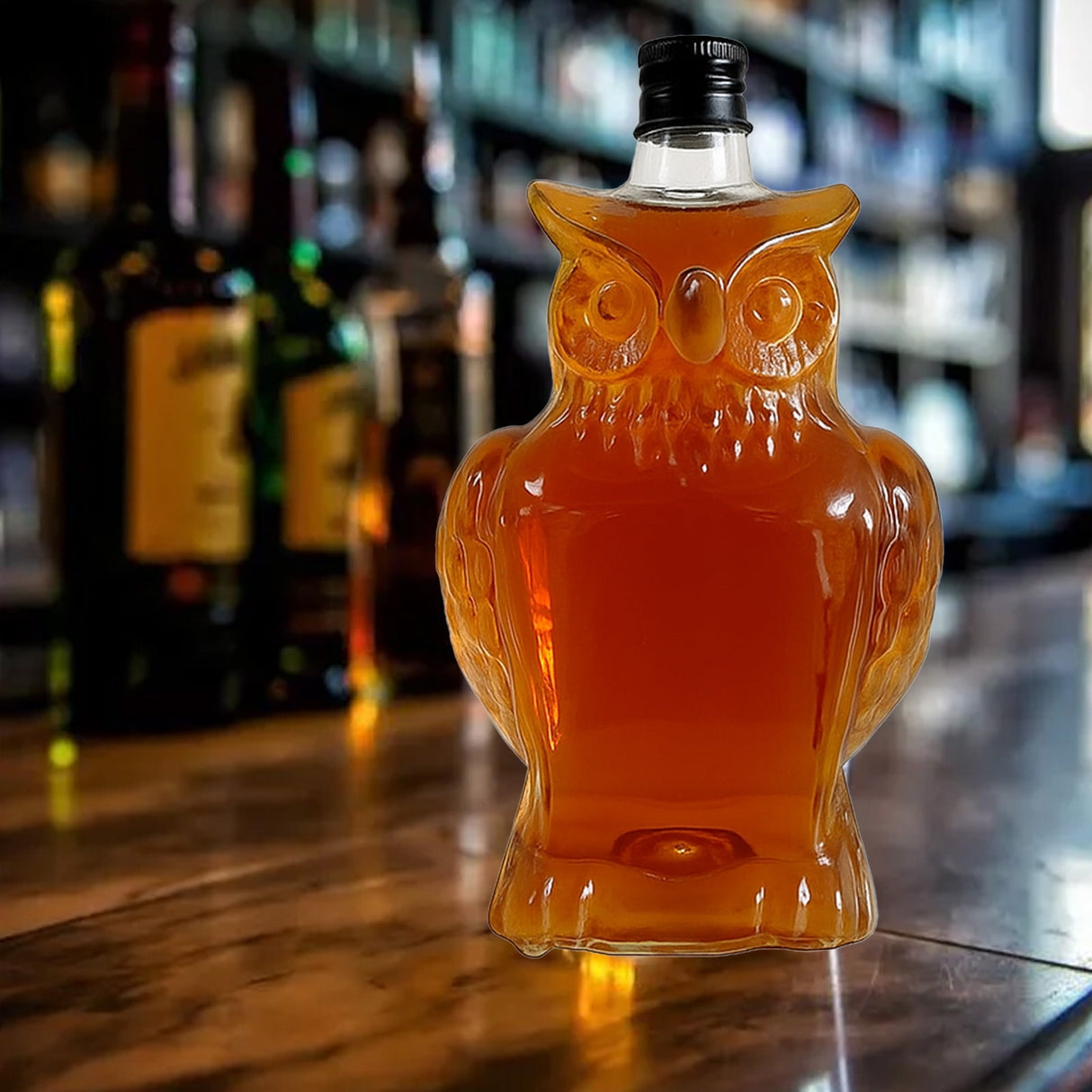Wolf Whiskey Bottle, Funny Wolf Whiskey Bottle, 3D Wolf Shape Glass, Wine Decanter for Men Dad, Home Bar Dachshund Lover Decor F