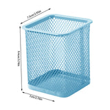 Pen Holder Mesh Pencil Holder Metal Pencil Holders Pen Organizer for Desk Office Pencil Holders, Back to Sch-ool Supplies G - Front View