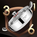 316 Stainless Steel Hot Pot with Lid Large Pots for Cooking Thick Bottom Stew Soup Pots with Lid Stockpot for Pasta, Soup, Simmer Kitchens Appliances Multicolor