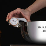 316 Stainless Steel Hot Pot with Lid Large Pots for Cooking Thick Bottom Stew Soup Pots with Lid Stockpot for Pasta, Soup, Simmer Kitchens Appliances Multicolor - Close-Up Angle
