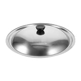 Stainless Steel Pot Lid for Kitchen Easy Clean Universal Pan Cover with Sturdy Handle 11.8 Inches Silver