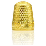 Portable Copper Thimble Golden Sewing Accessory for Beginners 10Pcs