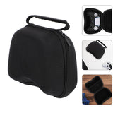 Black Game Controller Protective Case with EVA Material, Scratch-Resistant and Shockproof Lining for Enhanced Safety