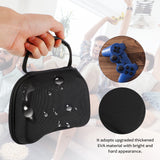 Black Game Controller Protective Case with EVA Material, Scratch-Resistant and Shockproof Lining for Enhanced Safety