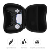 Black Game Controller Protective Case with EVA Material, Scratch-Resistant and Shockproof Lining for Enhanced Safety - Top-Down View