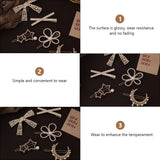 5-Pack Rhinestone Hair Barrettes Small Sparkling Hair Clips for Women Daily Wear and Stylish Accessories