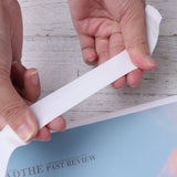 White Sewing Basting Tape for Elastic Band, 1 Roll - and Easy to Use Sewing Accessory