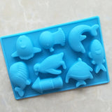 Ocean Animal Candy Mold Silicone Mold for Party Baking Chocolate Jelly 1 Piece