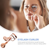Rose Eyelash Curler Stainless Steel Lash Curler for Beautiful Eye Makeup - 45-Degree Angle