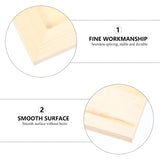 Plain Wooden Picture Frames for Crafting Khaki Plastic 6Pcs for Family Gift