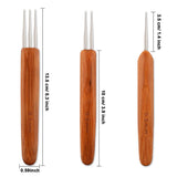 Tool Dreadlock Wooden Crochet Hooks Set with Hairpin Supplies, Assorted