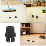 12Pcs Steamer Brush Attachments for Steam Cleaner Mop with Black Nylon Bristles for Effective Cleaning - Rear View