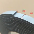 Strong Double-Sided Removable Adhesive Tape Black Plastic for Home Use and Projects