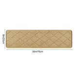 Chmadoxn 4-Piece Non-Slip Stair Treads, Self-Adhesive Striped Carpet Mats, Absorbent & Quiet Step Pads, Can Be Cut to Fit, Washable for Indoor Staircase Safety\u200b\u200b Beige