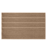 Chmadoxn 4-Piece Non-Slip Stair Treads, Self-Adhesive Striped Carpet Mats, Absorbent & Quiet Step Pads, Can Be Cut to Fit, Washable for Indoor Staircase Safety\u200b\u200b Brown 1