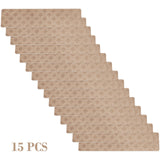 Chmadoxn 4-Piece Non-Slip Stair Treads, Self-Adhesive Striped Carpet Mats, Absorbent & Quiet Step Pads, Can Be Cut to Fit, Washable for Indoor Staircase Safety\u200b\u200b Khaki