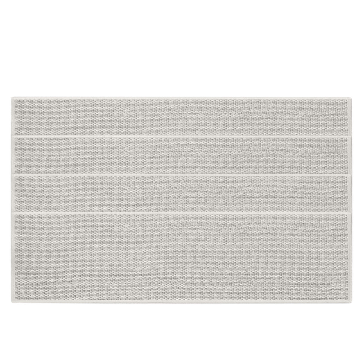 Chmadoxn 4-Piece Non-Slip Stair Treads, Self-Adhesive Striped Carpet Mats, Absorbent & Quiet Step Pads, Can Be Cut to Fit, Washable for Indoor Staircase Safety\u200b\u200b White