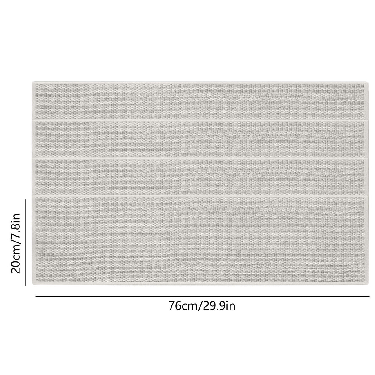 Chmadoxn 4-Piece Non-Slip Stair Treads, Self-Adhesive Striped Carpet Mats, Absorbent & Quiet Step Pads, Can Be Cut to Fit, Washable for Indoor Staircase Safety\u200b\u200b White