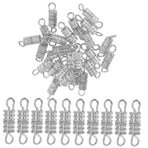 50Pcs Jewelry Connector Clasp with Safety Screw Lock for Bracelets
