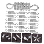 50Pcs Jewelry Connector Clasp with Safety Screw Lock for Bracelets