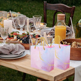 Elegant Pink Wedding Goodies Bags for Various Occasions 12Pcs