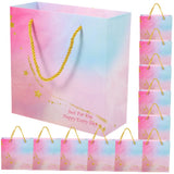 Elegant Pink Wedding Goodies Bags for Various Occasions 12Pcs - Top-Down View