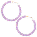 oversized earrings for women Violet 1 Pair