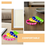 32Pcs Cute Dog Paw Print Silicone Bracelets Soft Comfortable Wristbands