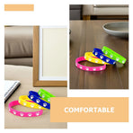 32Pcs Cute Dog Paw Print Silicone Bracelets Soft Comfortable Wristbands