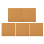 5Pcs Sound Insulation Cork Board Tiles with Self Adhesive Backing for Wall Decor