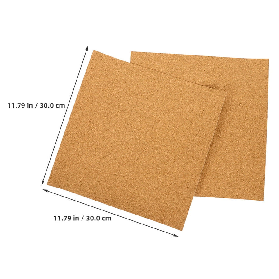 5Pcs Sound Insulation Cork Board Tiles with Self Adhesive Backing for Wall Decor
