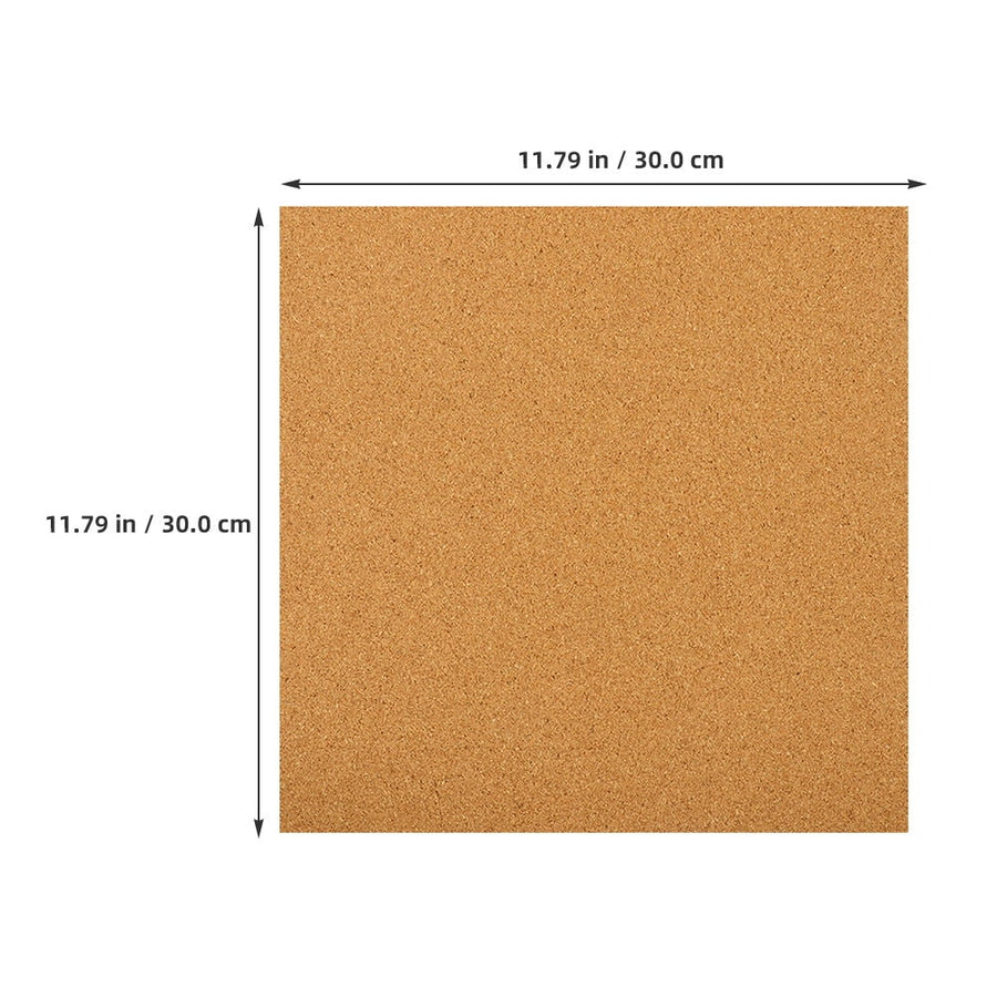 5Pcs Sound Insulation Cork Board Tiles with Self Adhesive Backing for Wall Decor