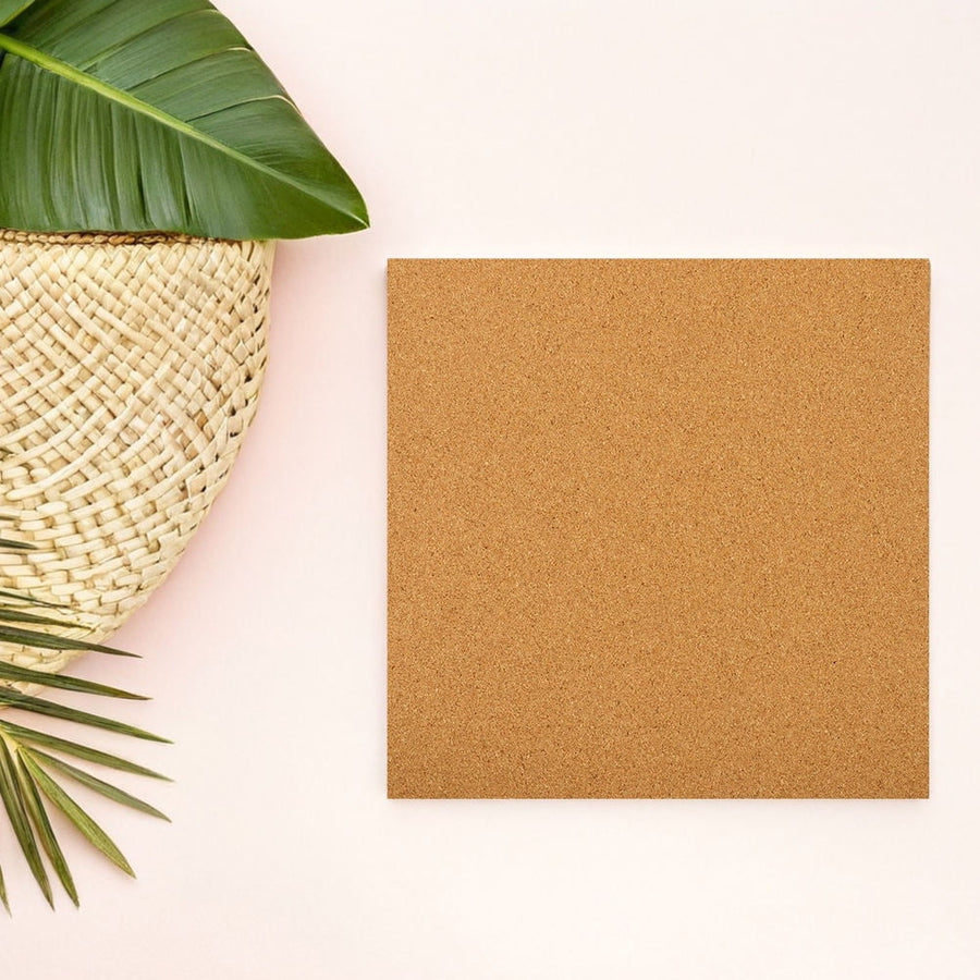 5Pcs Sound Insulation Cork Board Tiles with Self Adhesive Backing for Wall Decor